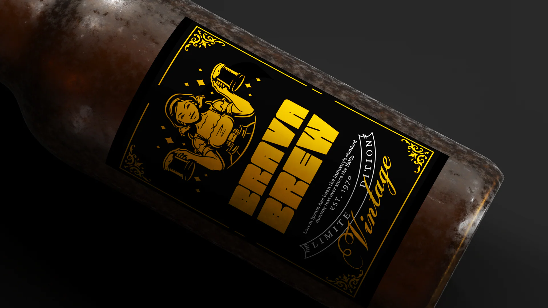 Projeto de embalagem e identidade visual Brava Brew