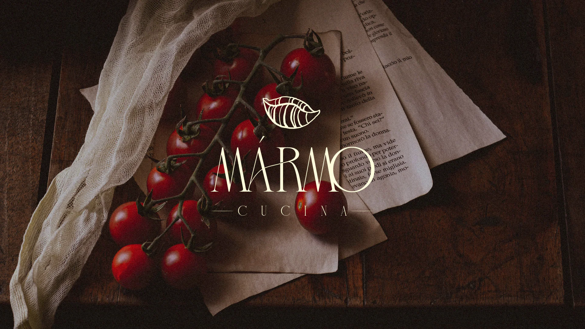 Projeto de identidade visual Marmo Cucina